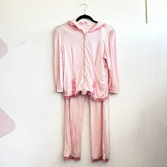 Vintage Victoria's Secret Angels Pajamas Lounge Set 2000s Fairy Coquette Medium - Picture 1 of 16